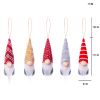 Hanging Christmas Faceless Gnome Plush Ornament Kids Room Home Decoration Doll 5-pc Set