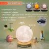 1pc Rotating Moon Atmosphere Night Light; Sleeping Light For Bedroom; Planet Lamp