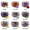 Chrstmas Gifts Vintage Scented Candles Set Flower Jar Candle Fragrance Soy Wax Natural Candle With Tin Can Wedding Birthday Home