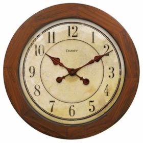 Chaney Instrument Wall Clock (Country of Manufacture: China, Color: Beige, Material: Wood)