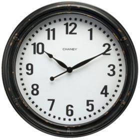 Chaney Instrument Wall Clock (Country of Manufacture: China, Color: Black, Material: Glass)